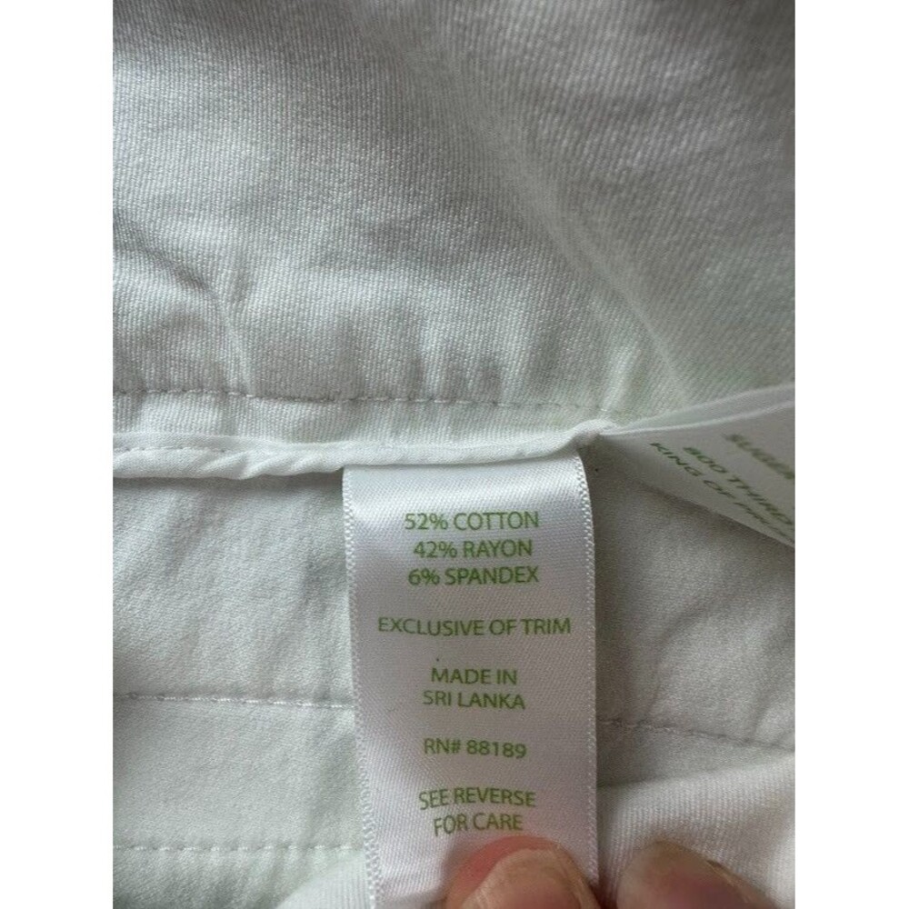 Pre-Owned Lilly Pulitzer White Size 2 Dress Pants Cropped - Picture 2 of 6